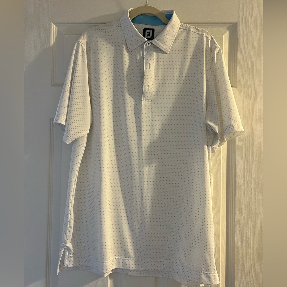FootJoy Men's White Polo Shirt M